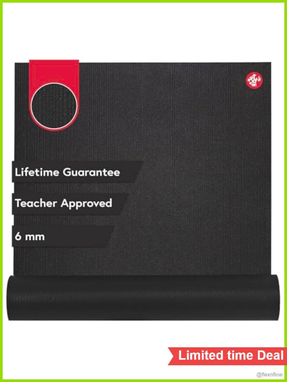 Manduka PRO Yoga Mat 6mm Lifetime Durability Hygienic Studio Quality